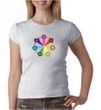 Ladies Yoga Shirt 7 Chakra Circle Crewneck Tee T-Shirt
