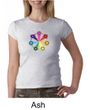 Ladies Yoga Shirt 7 Chakra Circle Crewneck Tee T-Shirt