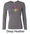 Ladies Yoga Shirt 7 Chakra Circle Long Sleeve Tee T-Shirt