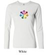 Ladies Yoga Shirt 7 Chakra Circle Long Sleeve Tee T-Shirt