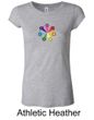 Ladies Yoga Shirt 7 Chakra Circle Longer Length Tee T-Shirt