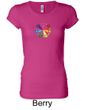 Ladies Yoga Shirt 7 Chakra Circle Longer Length Tee T-Shirt
