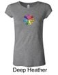 Ladies Yoga Shirt 7 Chakra Circle Longer Length Tee T-Shirt