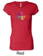 Ladies Yoga Shirt 7 Chakra Circle Longer Length Tee T-Shirt