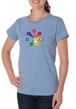 Ladies Yoga Shirt 7 Chakra Circle Organic Tee T-Shirt