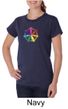 Ladies Yoga Shirt 7 Chakra Circle Organic Tee T-Shirt