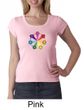 Ladies Yoga Shirt 7 Chakra Circle Scoop Neck Tee T-Shirt