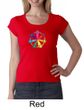 Ladies Yoga Shirt 7 Chakra Circle Scoop Neck Tee T-Shirt