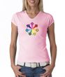 Ladies Yoga Shirt 7 Chakra Circle V-neck Tee T-Shirt
