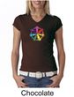 Ladies Yoga Shirt 7 Chakra Circle V-neck Tee T-Shirt