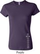 Ladies Yoga Shirt 7 Chakras Bottom Print Crewneck Tee T-Shirt
