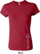 Ladies Yoga Shirt 7 Chakras Bottom Print Crewneck Tee T-Shirt