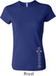 Ladies Yoga Shirt 7 Chakras Bottom Print Crewneck Tee T-Shirt