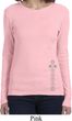 Ladies Yoga Shirt 7 Chakras Bottom Print Long Sleeve Tee T-Shirt