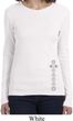 Ladies Yoga Shirt 7 Chakras Bottom Print Long Sleeve Tee T-Shirt