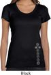 Ladies Yoga Shirt 7 Chakras Bottom Print Scoop Neck Tee T-Shirt