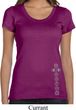 Ladies Yoga Shirt 7 Chakras Bottom Print Scoop Neck Tee T-Shirt