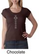 Ladies Yoga Shirt 7 Chakras Meditation Scoop Neck Shirt