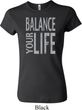 Ladies Yoga Shirt Balance Your Life Crewneck Tee T-Shirt