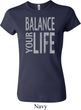 Ladies Yoga Shirt Balance Your Life Crewneck Tee T-Shirt