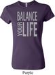 Ladies Yoga Shirt Balance Your Life Crewneck Tee T-Shirt