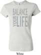 Ladies Yoga Shirt Balance Your Life Crewneck Tee T-Shirt