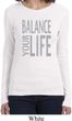 Ladies Yoga Shirt Balance Your Life Long Sleeve Tee T-Shirt