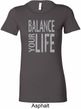 Ladies Yoga Shirt Balance Your Life Longer Length Tee T-Shirt