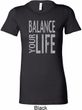 Ladies Yoga Shirt Balance Your Life Longer Length Tee T-Shirt