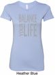 Ladies Yoga Shirt Balance Your Life Longer Length Tee T-Shirt