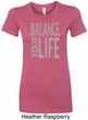 Ladies Yoga Shirt Balance Your Life Longer Length Tee T-Shirt