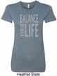 Ladies Yoga Shirt Balance Your Life Longer Length Tee T-Shirt
