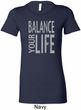 Ladies Yoga Shirt Balance Your Life Longer Length Tee T-Shirt