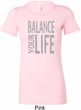 Ladies Yoga Shirt Balance Your Life Longer Length Tee T-Shirt