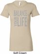 Ladies Yoga Shirt Balance Your Life Longer Length Tee T-Shirt