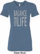 Ladies Yoga Shirt Balance Your Life Longer Length Tee T-Shirt