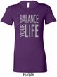 Ladies Yoga Shirt Balance Your Life Longer Length Tee T-Shirt