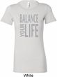 Ladies Yoga Shirt Balance Your Life Longer Length Tee T-Shirt