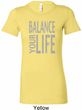 Ladies Yoga Shirt Balance Your Life Longer Length Tee T-Shirt