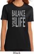 Ladies Yoga Shirt Balance Your Life Organic Tee T-Shirt