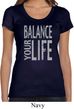 Ladies Yoga Shirt Balance Your Life Scoop Neck Tee T-Shirt