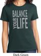 Ladies Yoga Shirt Balance Your Life Tee T-Shirt