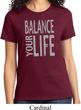 Ladies Yoga Shirt Balance Your Life Tee T-Shirt