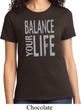 Ladies Yoga Shirt Balance Your Life Tee T-Shirt