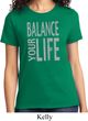 Ladies Yoga Shirt Balance Your Life Tee T-Shirt
