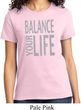 Ladies Yoga Shirt Balance Your Life Tee T-Shirt