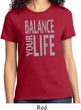 Ladies Yoga Shirt Balance Your Life Tee T-Shirt