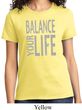 Ladies Yoga Shirt Balance Your Life Tee T-Shirt