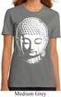 Ladies Yoga Shirt Big Buddha Head Organic Tee T-Shirt