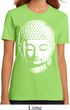 Ladies Yoga Shirt Big Buddha Head Organic Tee T-Shirt